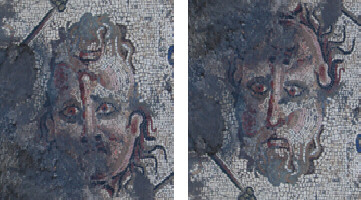 Bacchus Reversed, Roman mosaic, 3rd c AD